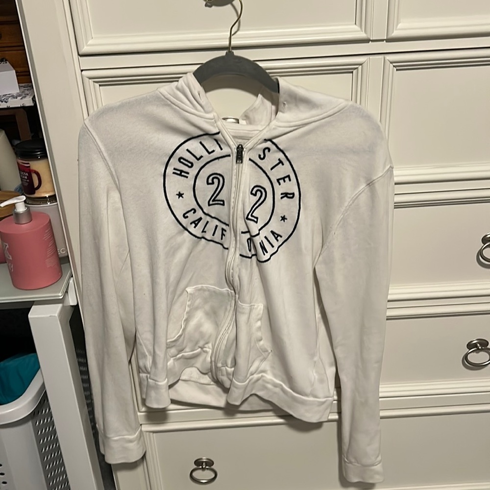 White Hollister Jacket, Size Large